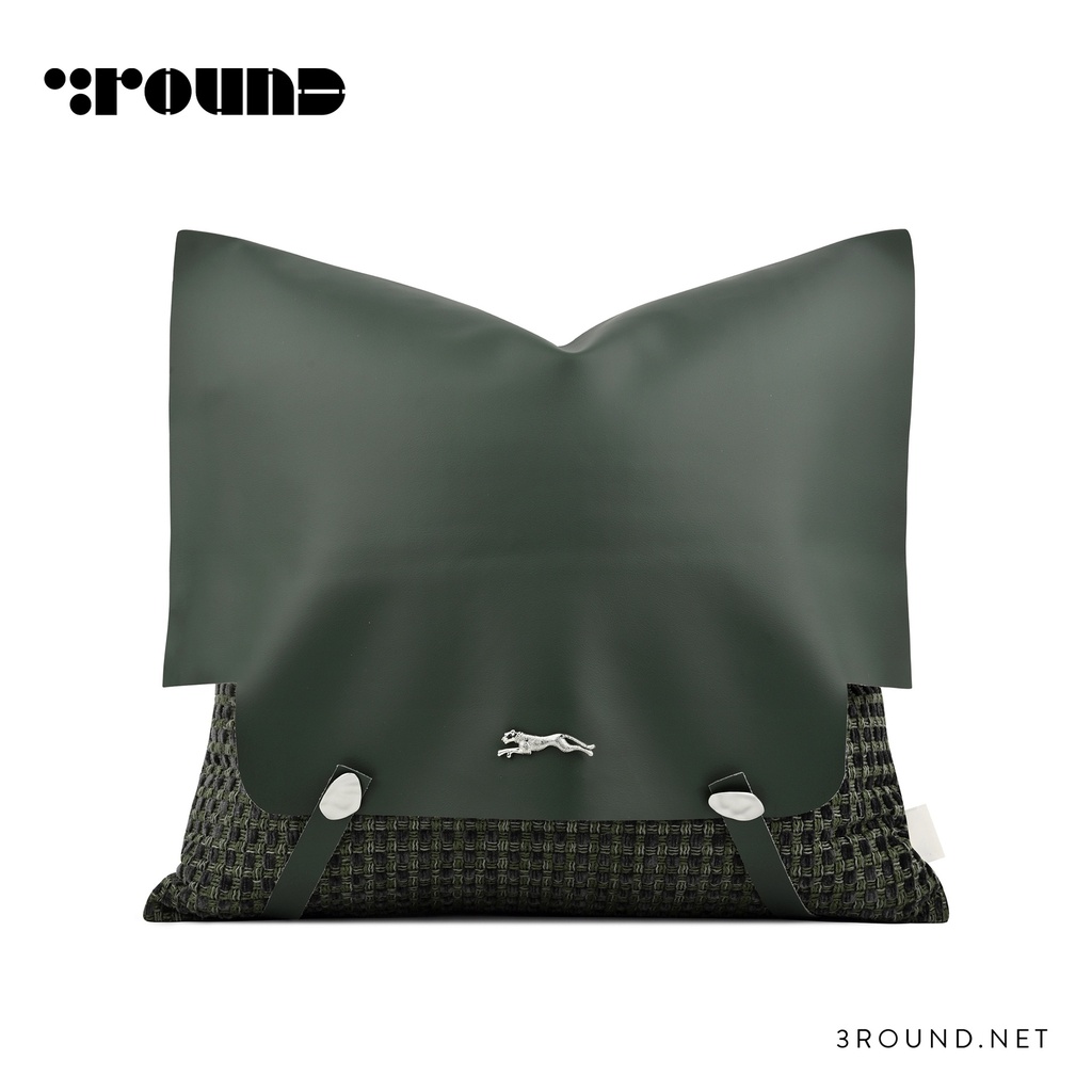 Leather Square Cushion